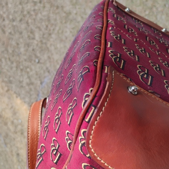 Dooney & Bourke Signature Handler 3 compartment shoulder crossbody bag FREE Ship - Picture 7 of 12